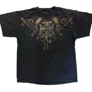 West Coast Choppers Black Graphic T-Shirt size large